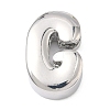 Brass Initial Beads KK-B167-27P-01G-1