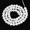 Dyed Natural White Jade Beads Strands G-T139-6mm-60-26-2