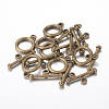 Tibetan Style Alloy Toggle Clasps X-MLF0161Y-2