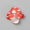 Translucent Resin Cabochons RESI-WH0028-24F-1