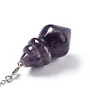 Natural Amethyst Pointed Dowsing Pendulums AJEW-B020-04P-01-3