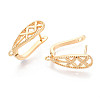 Brass Hoop Earring Findings KK-N267-30G-3