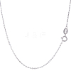 1Pc 925 Sterling Silver Cable Chain Necklaces NJEW-BBC0001-14-1