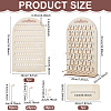 Arch Shaped Plywood Jewelry Organizer Display Stands for Bracelets Necklaces Display Cards AJEW-WH0604-76-2