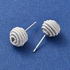 Rack Plating Brass Stud Earrings for Women EJEW-D112-02S-2