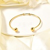 Fashion 304 Stainless Steel Cuff Bangles Torque Bangles X-BJEW-H473-01G-3