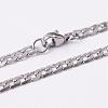 304 Stainless Steel Curb Chains Jewelry Sets SJEW-L178-03-3