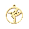 304 Stainless Steel Pendants STAS-M117-02B-G-1