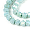 Anti-Tarnish Electroplate Glass Beads Strands EGLA-T021-4mm-15-08-3