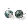 100Pcs 8mm Natural Moss Agate Round Beads DIY-LS0002-07-3