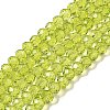 Transparent Baking Paint Glass Beads Strands DGLA-A034-T4mm-D05-1