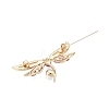 Alloy Rose Rhinestone & Acrylic Dragonfly Brooch Pins with ABS Pearl for Clothes Backpack JEWB-T005-05KCG-2