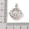 925 Sterling Silver Peg Bail Pendants STER-B003-05P-3