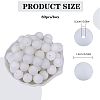 80Pcs Round Silicone Focal Beads SIL-SZ0001-24-17-2