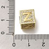 Brass Cubic Zirconia Beads KK-Q818-01Z-G-3