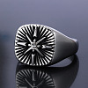 316 Stainless Steel with Cubic Zirconia Finger Rings for Men FS-WGEFB28-04-1
