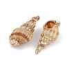 Natural Shell Pendants SHEL-K009-01B-2