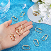 10Pcs Alloy Screw Carabiner Lock Charms FIND-DC0008-32G-3