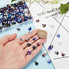 AHADERMAKER 200Pcs 4 Colors Electroplate Transparent Glass Beads Strands EGLA-GA0001-17-3