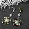 Brass Micro Pave Clear Cubic Zirconia Stud Earrings EJEW-Z083-05G-1