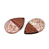 Epoxy Resin & Walnut Wood Pendants RESI-T057-11B-2