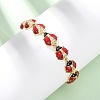 Brass Micro Pave Clear Cubic Zirconia Bangles for Women BJEW-H209-08A-G-2