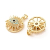 Brass Micro Pave Colorful Cubic Zirconia Pendants KK-A304-30B-G-3