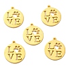 304 Stainless Steel Pendants STAS-F231-038G-A-1