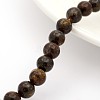 Natural Bronzite Round Bead Strands G-M272-05-6mm-1