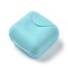 Portable Plastic Soap Container with Cover AJEW-WH0104-13B-1