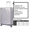 Transparent PVC Luggage Cover AJEW-WH20080-52F-4
