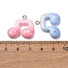 Opaque Resin Pendants RE-CBAEB26-01B-2