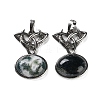 Natural Moss Agate Pendants G-F777-02AS-10-1