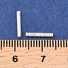 Brass Textured Tube Beads KK-H250-01A-S-3