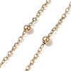 Flower Handmade Acrylic Imitation Pearl Beaded Link Chain AJEW-JB01208-01-3