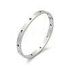 Hollow Star 304 Stainless Steel Hinged Bangles BJEW-L610-20P-4