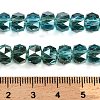 Transparent Electroplate Glass Beads Strands EGLA-K071-03C-4