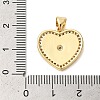 Brass Micro Pave Cubic Zirconia Pendants KK-K385-123G-3