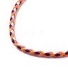 2MM Braided Round Polycotton Cord Necklace Making with Alloy Lobster Claws Clasps and Iron End Chains NJEW-Q031-01D-3