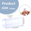 120Pcs Rectangle PVC Price Tag Sign Label Holder FIND-DC0008-51-2
