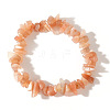 Natural Sunstone Chips Bead Stretch Bracelets for Women Men CI5318-19-1