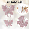 10Pcs 2 Styles Glass Rhinestone Car Stickers STIC-GF0001-42C-6