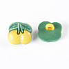Acrylic Shank Buttons X-BUTT-E043-08-3