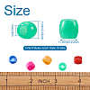 80Pcs 8 Colors Acrylic European Beads MACR-MP0001-01-3