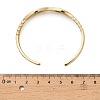 Brass Micro Pave Clear Cubic Zirconia Cuff Bangles for Women LS-BJEW-B145-07G-02-2