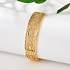 Brass Bangles for Women BJEW-D313-06G-4