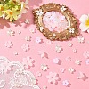 500Pcs 10 Styles ABS Plastic & Acrylic Imitation Pearl Bead Caps OACR-YW0004-12-5