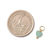 Natural Mixed Gemstone Heart Charms X-PALLOY-JF04905-01-2