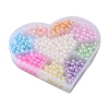 9 Style Spray Painted ABS Plastic Imitation Pearl Beads OACR-YW0001-42-1