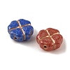 Baking Paint Glass Beads DGLA-G004-01F-2